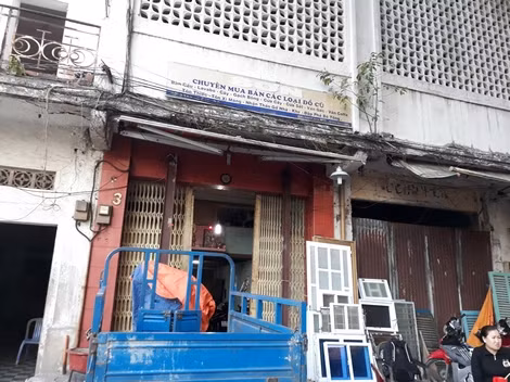 Khu nhà của người dân chưa thỏa thuận xong với chủ đầu tư.
