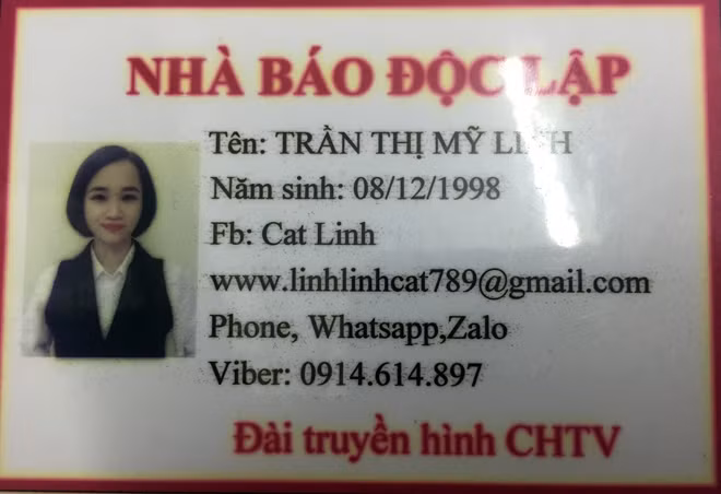 Thẻ nhà báo do các đối tượng tự phát hành.