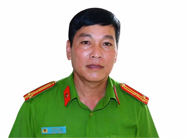 Thượng tá Trần Văn Vụ, Trưởng phòng Cảnh sát hình sự Công an tỉnh Vĩnh Long.