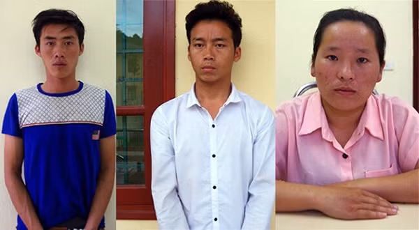 Các đối tượng Giàng, Sang và Tùng.