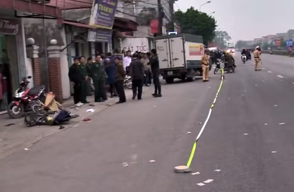 Hiện trường vụ tai nạn.