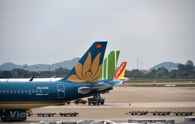 Các hãng hàng không như Vietnam Airlines, Vietjet Air hay Bamboo Airways luôn trong tư thế sẵn sàng khi Chính phủ chốt thời điểm mở cửa đường bay quốc tế. (Ảnh: CTV/Vietnam+)