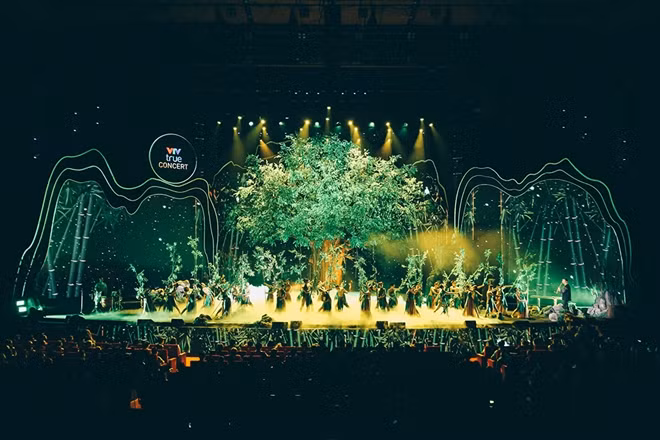 Không gian tràn ngập thiên nhiên của VTV True Concert 2021 với chủ đề THANH ÂM VĨNH CỬU CỦA THIÊN NHIÊN