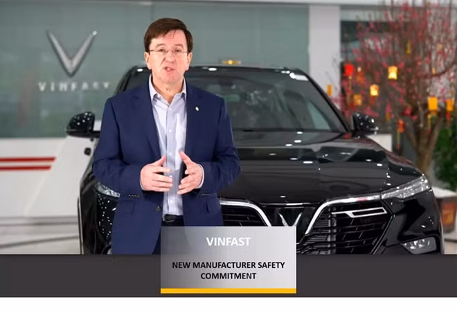 Ông Kevin Yardley - Phó Tổng giám đốc phụ trách Nghiên cứu và Phát triển của VinFast khẳng định cam kết đầu tư nghiêm túc, mạnh mẽ vào các công nghệ thông minh và tính năng an toàn nhằm bảo vệ người dùng ở mức cao nhất.