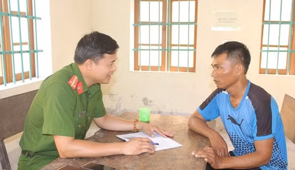 Đối tượng Phạm Đình Hồng tại cơ quan điều tra