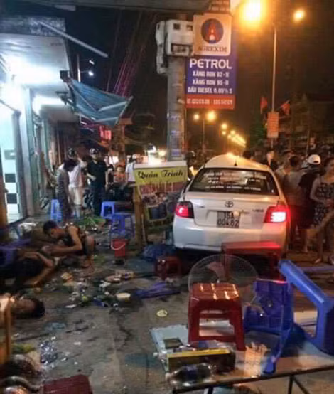Hiện trường vụ tai nạn. Ảnh: beatvn.