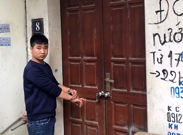 Đối tượng Nguyễn Phi Trung thực nghiệm hiện trường