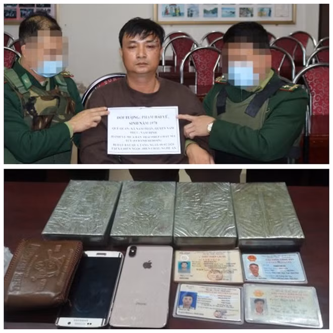 Đối tượng Phạm Hải Vũ và 4 bánh heroin