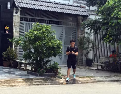 Căn nhà nơi các đối tượng hoạt động cho vay lãi nặng.