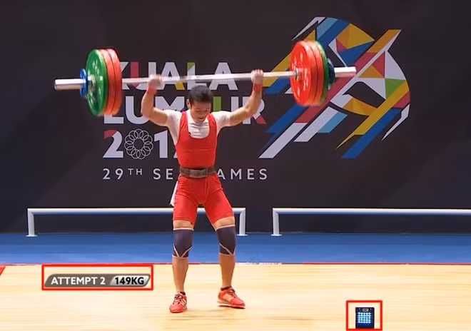 Thạch Kim Tuấn với mức 149kg