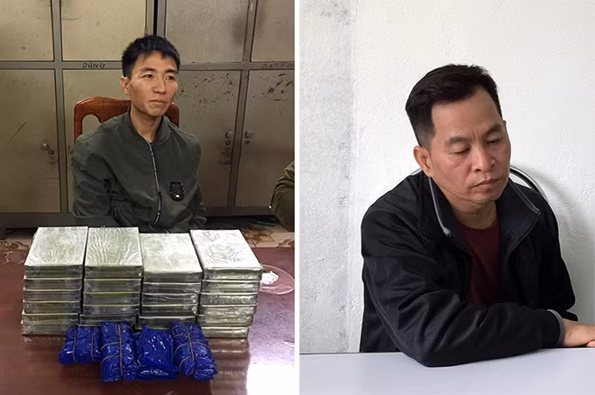 Đối tượng Khà A Sùng và Trần Minh Phương cùng vật chứng vụ án