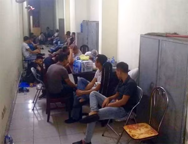 Các đối tượng tại cơ quan công an