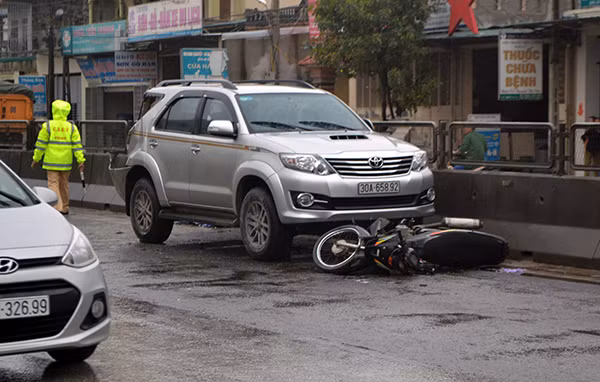 Hiện trường vụ tai nạn.