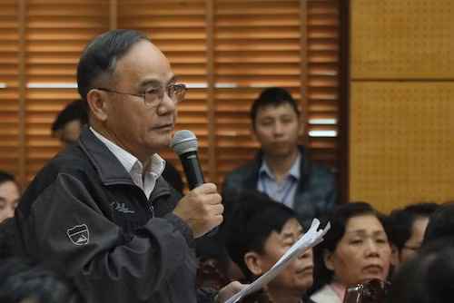 Cử tri Phan Văn Nhâm. Ảnh: Võ Hải