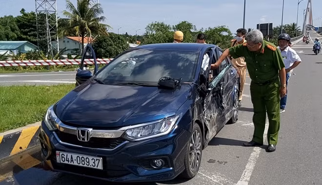 Hiện trường vụ tai nạn.