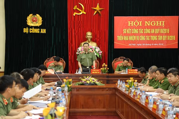 Bộ trưởng Tô Lâm phát biểu chỉ đạo tại Hội nghị