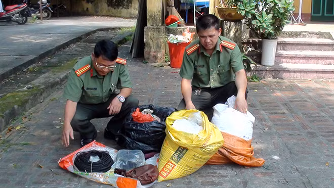 Số tang vật cơ quan điều tra thu được.