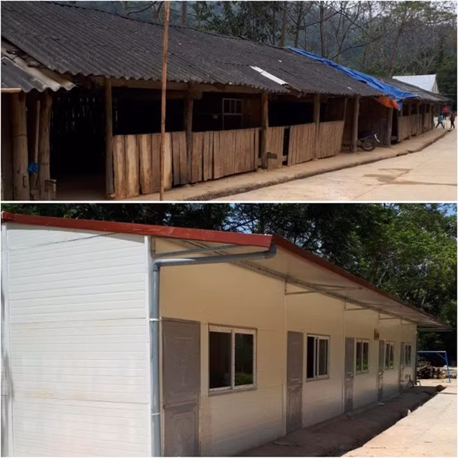 Một điểm trường do CLB thiện nguyện An Phúc xây dựng vừa được hoàn thành tại tỉnh Lạng Sơn.
