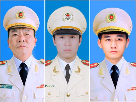 Tổ chức trọng thể lễ tang 3 liệt sỹ Công an nhân dân