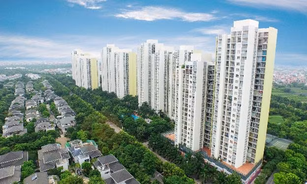 Ecopark là một thành phố đa chức năng tràn ngập màu xanh.