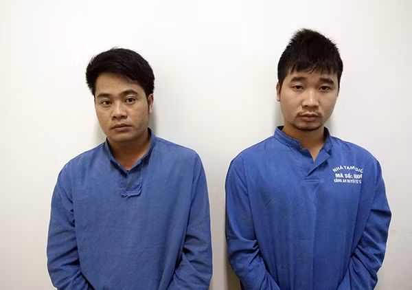 Hai đối tượng Nguyễn Phi Trung và Nguyễn Hạ Long.