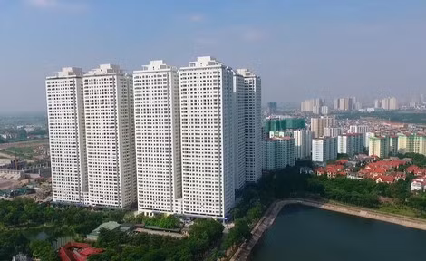 Tổ hợp 12 tòa chung cư HH ở khu đô thị Linh Đàm của Tập đoàn Mường Thanh.