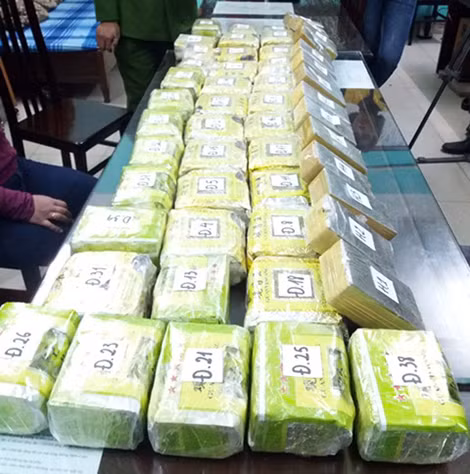 Tang vật vụ án.