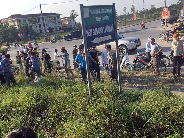 Xe máy của nạn nhân.. Ảnh: Thế Hùng.