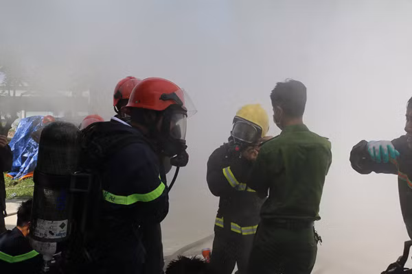 Hiện trường vụ cháy.