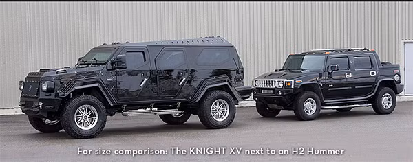 Sự khác biệt giữa Knight XV và H2 Hummer.