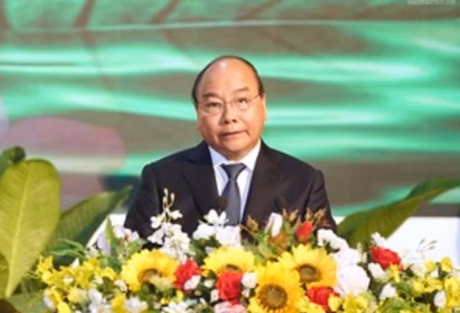 Thủ tướng Nguyễn Xuân Phúc phát biểu tại buổi lễ.