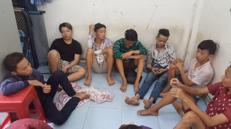 Băng cướp "nhí" bị Công an quận Tân Phú vừa bắt giữ.