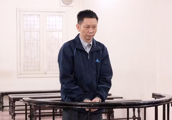Bị cáo Hoàng tại phiên xử.