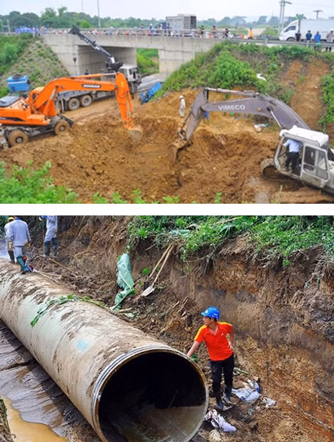Ống composite chất lượng kém là nguyên nhân dẫn đến vỡ đường ống nước Sông Đà.