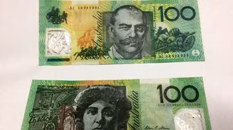 Tờ 100 AUD giả.