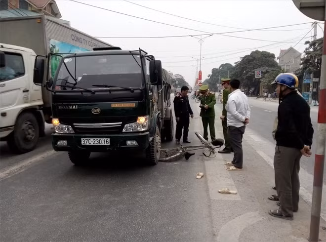 Hiện trường vụ tai nạn.