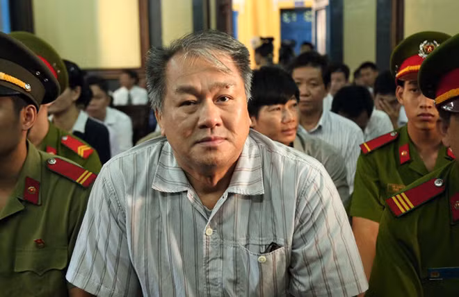 Phạm Công Danh tại phiên tòa trong vụ án thứ nhất.