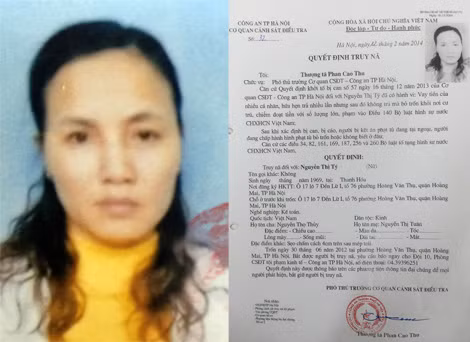 Phạm Phú Thanh, Nguyễn Thị Tý và quyết định truy nã.