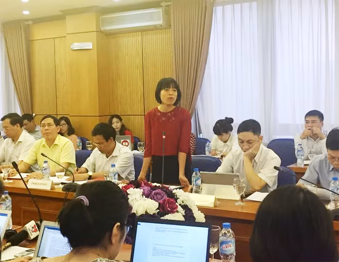 Bà Nguyễn Thị Mai, Phó Cục trưởng Cục Bổ trợ Tư pháp.
