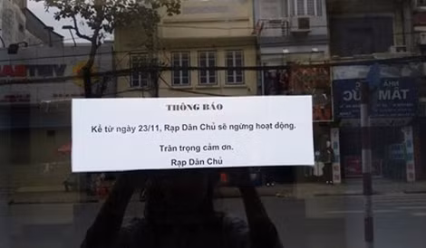 Thông báo ngừng hoạt động của Rạp Dân chủ làm nhiều người cảm thấy nuối tiếc.