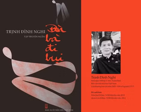 Bìa tập sách "Đàn bà đi bụi" của Trịnh Đình Nghi.