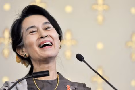 Nhà lãnh đạo Myanmar Aung San Suu Kyi.