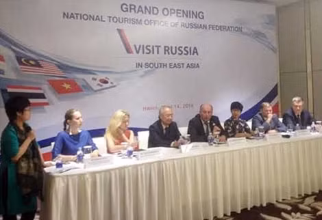 Đại diện Tổng cục Du lịch Liên Bang Nga thông tin về mở văn phòng tại Đông Nam Á mở tại Hà Nội- Việt Nam.