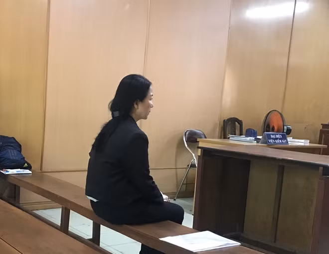 Bị cáo Võ Thị Kim Oanh tại tòa