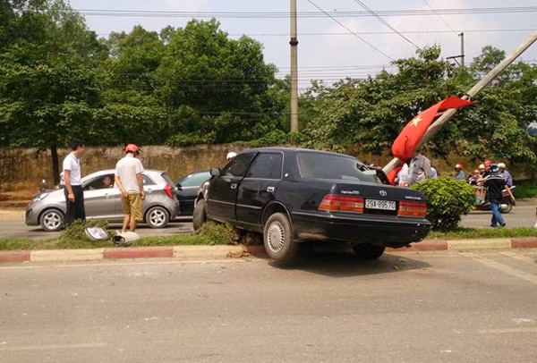 Hiện trường vụ tai nạn giao thông.