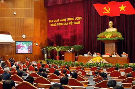 Tổng Bí thư Nguyễn Phú Trọng phát biểu khai mạc Hội nghị. Ảnh: TTXVN.