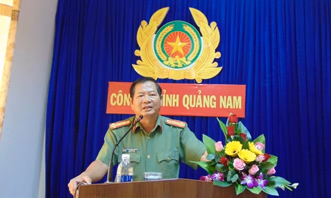 Đại tá Huỳnh Trung Nguyên, Phó Giám đốc Công an tỉnh Quảng Nam, thông tin về những hoạt động kỷ niệm 70 năm Ngày truyền thống lực lượng ANND.