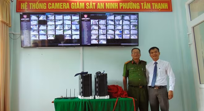 Hệ thống camera phường Tân Thạnh góp phần đắc lực vào việc đảm bảo ANTT trên địa bàn trung tâm TP Tam Kỳ.