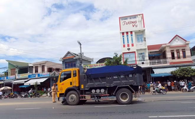 Hiện trường vụ tai nạn.