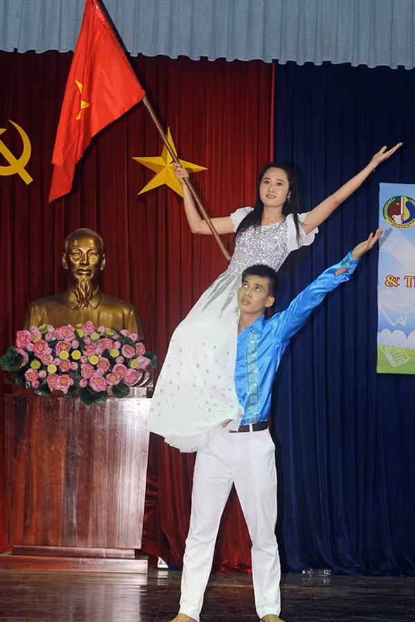 Phần thi năng khiếu của tân sinh viên.